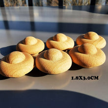 Load image into Gallery viewer, 6pcs Handmade Painting Beech Wooden Dolls Loose Parts /DIY Painting Wood Honeycomb Mushrooms Eggs Droplets Coins Creative Toy