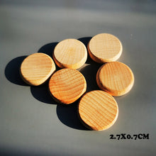Load image into Gallery viewer, 6pcs Handmade Painting Beech Wooden Dolls Loose Parts /DIY Painting Wood Honeycomb Mushrooms Eggs Droplets Coins Creative Toy