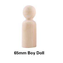 Load image into Gallery viewer, 10pc 35mm-65mm Wooden Doll DIY Handmade Wood Peg Doll DIY Wooden Blank Unfinished For Kid Mini Doll Baby Products Gifts Toy