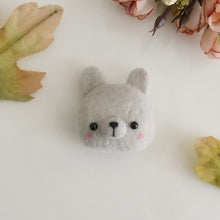 Load image into Gallery viewer, Cute little animal handmade animal toy doll felt poking kit DIY wool kit Non-Finished pig cat dog chicken frog novice kit
